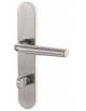 Paire de béquilles sur plaque LOGINOX L 16 mm fonction WC, inox poli