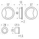 Cuvette encastrée MOOD ONE ronde Ø 57 mm,C04 Sylver