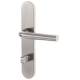 Paire de béquilles sur plaque LOGINOX L 16 mm fonction WC, inox brossé 304