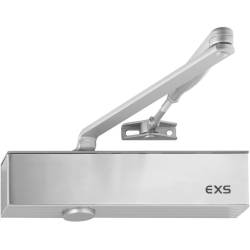 Ferme-porte EXS 200 bras compas, capot 3 côtés inox, force 2/3/5, argent