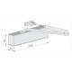 Ferme-porte EXS 500 bras compas, capot 3 côtés inox, force 2-6 argent