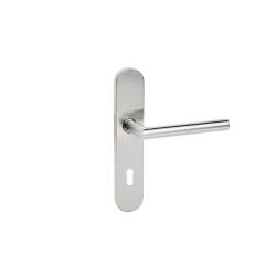 Paire de béq. sur plaque LOGINOX L90° diam.16 mm fonction clé L, inox brossé 304